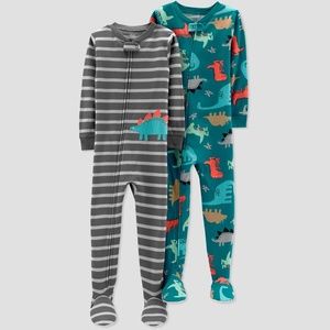 NWT Carter´s bundle of footed cotton sleepers 2T